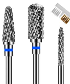 ANRUI 3 Stk Nagelfräser Aufsätze, universelle Schleifköpfe für Entfernen von Acrylnägeln und Gelnägeln - perfekt für Man