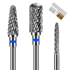 ANRUI 3 Stk Nagelfräser Aufsätze, universelle Schleifköpfe für Entfernen von Acrylnägeln und Gelnägeln - perfekt für Man