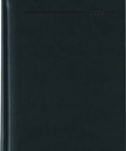 Büro-Kalender Tucson - Alpha Edition 2024 - 128 Seiten - A5 Format - schwarzes Einband - Cheftimer | Alpha Edition Woch