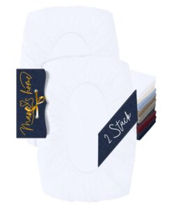 2er Pack Kopfkissenbezug für 1627.2372 Nackenstützkissen - Weiß, M (35-40 x 55-60 cm)