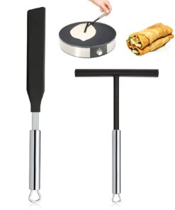 Edelstahl-Spatel für Crépes-Zubehör mit Set für Zuhause Küchenbacken Küchenwaren