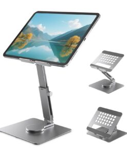 iPad Tablet Ständer Höhenverstellbar mit 360° Drehbarkeit für Tablet Pro und Air Universell bis 1|9 Zoll
