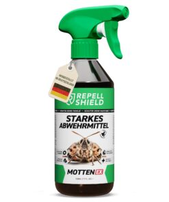 RepellShield® Mottenspray - Schonender Mottenschutz für den Kleiderschrank - Nicht färbend, Ohne Rückstände