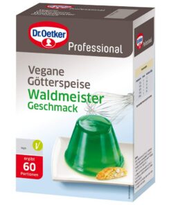 Dr. Oetker Professional VEGANE Götterspeise Waldmeister-Geschmack für Veganer, Kochen im Kühlregal, leicht vegetarische