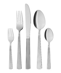 GRÄWE Edelstahl Besteckset für 4 Personen - Dekoriert, Spülmaschine geeignet, Serie Athen - 20 Teile Set