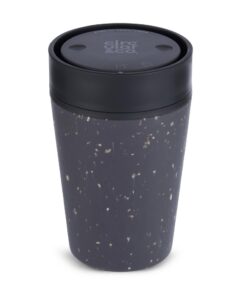 Circular & Co Isolierter Kaffeebecher, 227 ml, kleiner Reisebecher, 100% auslaufsicher und verschließbar, Druckknopfvers