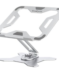 Teskyer 360° Drehung Laptop Ständer für Büro und Studierzimmer, Verstellbarer Laptop Stand, Aluminiumlegierung, Hochwert