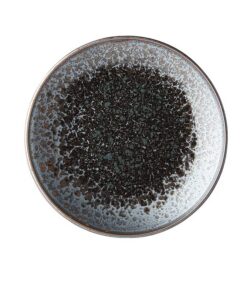 MIJ Europe Keramik Servierteller, Black Pearl, 25,5 cm, Spülmaschinen- und Mikrowellenbereitschaft, Japanische Qualität,