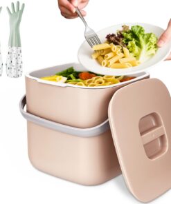 ZUSUZU Biomülleimer Küche - Geruchsdicht, Herausnehmbarer Inneneinsatz und Leicht zu Reinigen