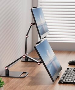 AiFeelifePortable Monitor Holder 12-17.3 Inch Metal Stand 360° Swivelnnen AiFeelifePortable Monitor Holder 12-17.3 Inch