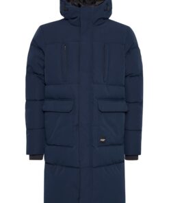NORTH BEND NBKilian Herren Navy Blazer Winterjacke wattierte Jacke wasserdicht atmungsaktiv Reißverschlusstaschen, Größe