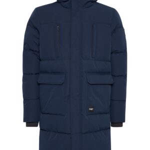 NORTH BEND NBKilian Herren Navy Blazer Winterjacke wattierte Jacke wasserdicht atmungsaktiv Reißverschlusstaschen, Größe