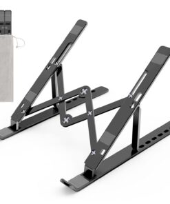 Höhenverstellbarer Laptopständer Belüftet Kühlung für MacBook Pro/Air, HP, Sony, Dell, alle 10-15,6" Laptops - Schwarz