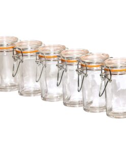 MC-Trend 6er Set Einmachgläser Größe 70ml für Speisevorrat und Speicherkunst