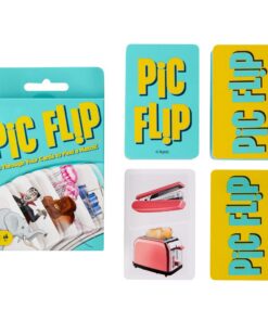 Mattel Games GKD70 - Pic Flip Kartenspiel für 2-6 Spieler, spannende Kartenspiele ab 7 Jahren