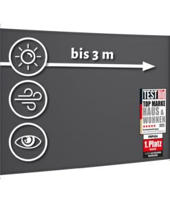 Empasa Seitenmarkise Start |0 | Sichtschutz & Sonnenschutz | Garten, Balkon & Terrasse |ältersgruppe:Jugendliche | useca