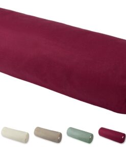 Beties BasicSoft Nackenrollenhülle - rhododentron-rot | 100% Baumwolle | Komfortable Nackenkissen-Hülle | Ideal für ganz