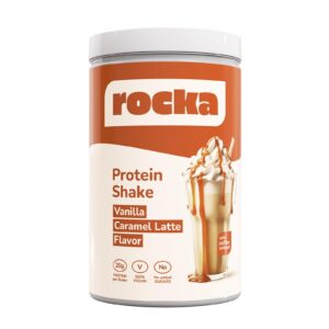 Rocka Nutrition Protein Shake | Pflanzliches Protein Pulver mit 20 g Protein pro Portion | No Whey (1000 g, Vanilla Cara