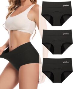 Gladbecke Periodenunterwäsche Für Damen Bei Starke Blutung, 60ML Lecksicher Baumwolle 3er Set OEKO-TEX