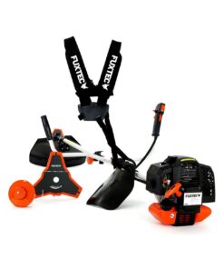 FUXTEC Benzin Trimmer mit 52 cc, 3 PS Leistung und Easy Starter für Profis und Hobbygärtner im Garten und am Rasen FUXTE