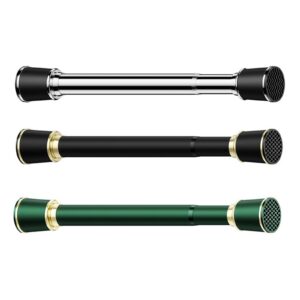 Gardinenstange Ohne Bohren, 40-500cm, Ø33mm Metall, Teleskopstange - Extra Lange Kleiderstange Duschvorhangstange Für Fe