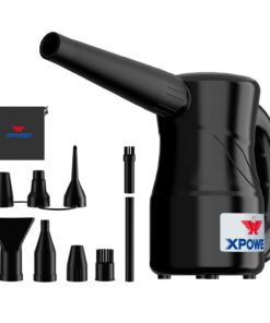 XPOWER Elektrischer Luftdustermann A-2S für Auto- und Computerreinigung (Schwarz)