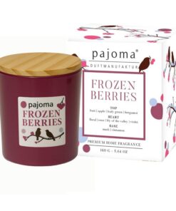 pajoma® Duftkerze Frozen Berries 140 g Geschenkverpackung| Fruchtiger Mix Beeren, Apfel & Zimt