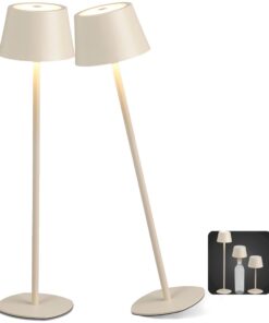 Northpoint 3in1 LED Tischlampe Flaschenleuchte (beige 2er-Set)