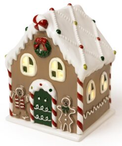 Salubrito Weihnachten Keramik Duftlampe Elektrisch, Geschenk für Frauen, Wachsschmelzgerät für Ätherische Öle