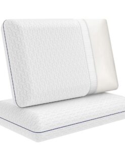 Memory Foam Orthopädisches Nackenstützkissen - Hochdichtes Memory Foam lindert Nackendruck mit waschbarem Bezug