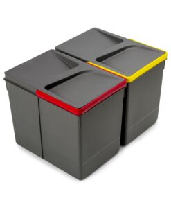 Emuca - Abfallsammler 15 Liter, hoch 266mm, zuschneidbar für Basis