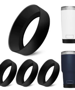 YQQYG Stanley Cup Fußschutz für Tumbler Boot, 7-7.5 cm Silikon, Schwarz, für 20 oz/30 ozChuck Wagon
