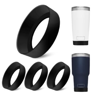YQQYG Stanley Cup Fußschutz für Tumbler Boot, 7-7.5 cm Silikon, Schwarz, für 20 oz/30 ozChuck Wagon