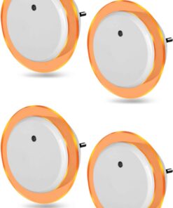 Northpoint LED Nachtlicht Bernsteinweißes Licht 1500-1800K für Kinder mit Dämmerungssensor und USB-Anschlüssen - 2er-Set