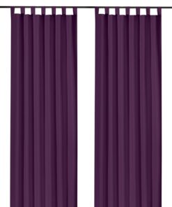 heimtexland ® Dekoschal mit Schlaufen und Kräuselband HxB 245x140 - Vorhangdekorierend, Blickdicht aber Lichtdurchlässig