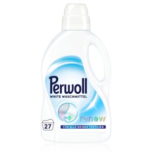 Perwoll White Waschmittel (27 Waschladungen) für sanfte Reinigung und Weissbleichung, geeignet für alle weißen Textilien