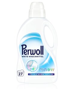 Perwoll White Waschmittel (27 Waschladungen) für sanfte Reinigung und Weissbleichung, geeignet für alle weißen Textilien