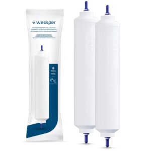 Wessper Kühlschrank Wasserfilter für Samsung Side By Side, LG, AEG, HAIER, Whirpool, 2 Stück - Top-Sortierung für Ihre K