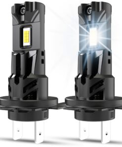 OUSHI Halogen Lampe 20000LM, 500% Helligkeit für Autofahrer, 12V 6000K Weiß, Abblendlicht & Fernlicht, 2 Stück