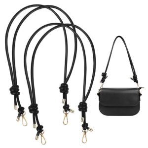 Mongtsamz Verstellbarer Schultergurt Schwarz für Taschen Ersatz Taschenhenkel Frauen Umhangsring mit Metallhaken