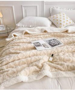WONGS BEDDING Flauschig Sherpa Kuscheldecke, Extra Warm & Weich für Sofa OEKO-TEX