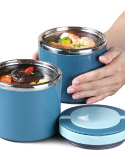 Thermobehälter 1000ml Edelstahl für Kinder Warmhaltebehälter mit Griff