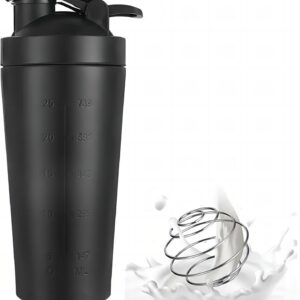 Edelstahl Protein Shaker Flasche 900 ML, Ideal Für Fitnessstudio Und Trainingsergänzungsmittel, Sportfahrer Und Fitness