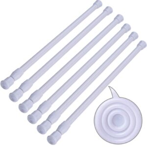 SIQUK Weiß 40-70cm Teleskopstange ohne Bohren für Badezimmer und Schrank Schwingtorgardine