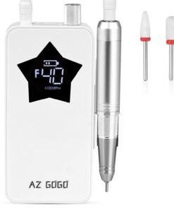 Professionelle Wiederaufladbare AZ GOGO Nagelfräser für Salon & Zuhause - 40000 U/min, leise kabellose Elektrische Nagel
