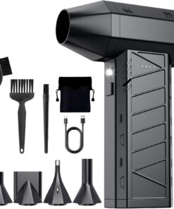 Elektrisches Air Duster 150000 RPM für PC und Tastatur mit Arbeitslicht und Hochdruck