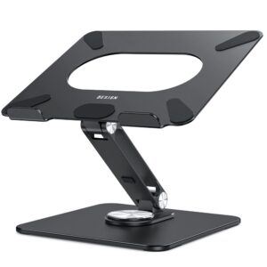 BESIGN LSX7 Laptop Ständer für 10-15.6" Laptops, 360 Grad Drehbar und verstellbar (Schwarz) | BESIGN LSX7 360 Grad Dreh