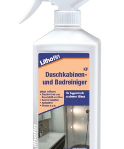 Lithofin KF Duschkabinen- und Badreiniger - Stark against Flecken und Schmierflecken, für sauberes Eintauchen der ganze