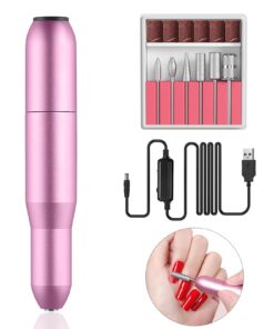 Nagelfräser für Gelnägel 20000 U/Min, verstellbare Geschwindigkeit, Pediküremanikürerset für Anfänger