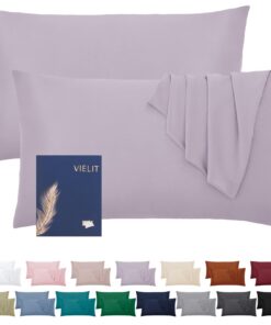 Vielit Kopfkissenbezug 40x80 Mikrofaser Weich Öko-Zertifikat Hypoallergen 2er Set